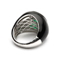 Miniatyrbild 3 av 4: Ring - Luxenter - Iosa - Silver 925 - Green hydrothermal quartz - Rhodium plated grön 14