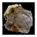 Miniatyrbillede 1 af 4: Sten og mineraler. Fluorit + Calcit. 849,3 cent. Nikolaevskiy Mine, Dal'negorsk, Rusland.