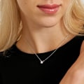Miniatyrbild 3 av 5: Collier - Luxenter - Keval - Argent 925 - Kubisk Zirkon - Rhodiumpläterad