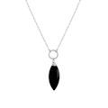 Miniatyrbild 1 av 4: Collier - Ayom - Rhodiumlegering - Onyx - One size - Svart Svart