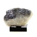 Miniatyrbillede 1 af 2: Sten og mineraler. Galena. 539,5 øre. Eteize, Savas, Ardèche, Frankrig.