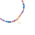 Miniatyrbillede 3 af 4: Armbånd - Luxenter - Linshu - Sølv 925 - Guld 18k - Multifarvede krystaller Flerfärgad