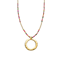 Pikkukuva 1 / 6: Kaulaketju - Luxenter - Miota - Ruusukvartsi - 18k kulta - Pituus 80 cm + 5 cm Rosa