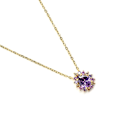 Miniatyrbillede 3 af 4: Collier - Luxenter - Otli - Argent 925 - Flerfarvede zirkoner - 18k guld Flerfärgad