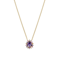 Miniatyrbillede 1 af 4: Collier - Luxenter - Otli - Argent 925 - Flerfarvede zirkoner - 18k guld Flerfärgad