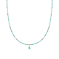 Miniatyrbillede 1 af 4: Collier - Athat - 18 Karat Guldpladeret Legering - One Size - Grøn - Amazonit Grön
