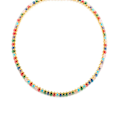 Miniatyrbillede 1 af 4: Collier - Luxenter - Nex - Multifarvet krystal - 18k guld - 10 cm Flerfärgad