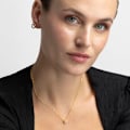 Pikkukuva 5 / 6: Kaulaketju - Luxenter - Aakkoset R - Hopea 925 - Moniväriset zirkonit - Keltakulta 18K Flerfärgad