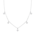 Miniatyrbild 1 av 3: Collier - Luxenter - Olzal - Zirkon brilliant - Rhodiumpläterad - Silverfärgad