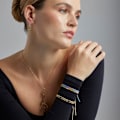 Miniatyrbillede 5 af 6: Collier - Luxenter - Ikuzol - Guld 18k - Længde 42 cm - Boho stil