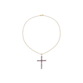 Miniatyrbillede 2 af 4: Collier - Luxenter - Serox - Guld 18 karat - Multifarvet zirkon - 42 cm Flerfärgad