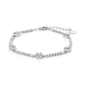 Miniatyrbillede 1 af 2: Armbånd - Daimas - Argent 925 - Glitrende zirkoner - Rhodiumbelagt - 16 cm + 3 cm