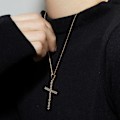 Miniatyrbillede 4 af 4: Collier - Luxenter - Buteo - Guld 18k - Glitrende zirkonium - 42 cm