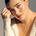 Miniatyrbillede 2 af 4: Collier - Luxenter - Issy - Guld 18 karat - Zirkonia - Justerbar kæde