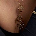 Pikkukuva 6 / 6: Kaulaketju - Luxenter - Ikuzol - Keltakulta 18k - Pituus 42 cm - Boho-tyyli