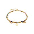 Miniatyrbillede 1 af 4: Armbånd - Luxenter - Damya - Guld 18k - Multifarvet krystal - Længde 16 cm + 3 cm Flerfärgad