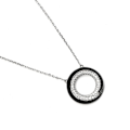 Miniatyrbillede 3 af 4: Collier Luxenter i 925 sølv og sort lakeret rhodium - Darkbe Svart