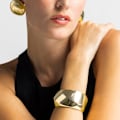 Miniatyrbild 4 av 6: Armband - Luxenter - Chunki - 18k guldfinish - Diameter 60 mm - Metalllegering
