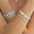 Miniatyrbillede 4 af 5: Armbånd - Luxenter - Knut - Argent 925 - Zirconium - Rhodiumbelagt