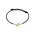 Miniatyrbillede 1 af 6: Armbånd - Umsa - Sølv 925 - Zirkonium brillant - Guld 18k - Justerbart