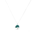 Miniatyrbild 1 av 3: Collier - Budleia - Legering - Rhodinerad - Turkos - One size Turkos