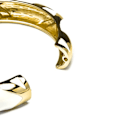 Miniatyrbillede 4 af 6: Armbånd - Yilub - 18 karat guld - Diameter 60 mm - Forkrommet finish - Til kvinder