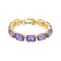 Miniatyrbillede 1 af 3: Armbånd Luxenter i violet krystal og 18 karat guld - Ankek Lila