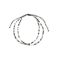 Miniatyrbillede 2 af 4: Armbånd - Luxenter - Furie - 18k guld - Sort krystal - Bredde 3,5 mm Svart