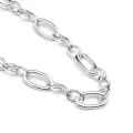 Miniatyrbild 2 av 4: Halsband - Luxenter - Oplie - Rhodiumpläterad - Längd 42 cm - Silverfärgad