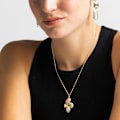 Miniatyrbillede 4 af 5: Collier - Luxenter - Laido - Guld 18k - Multifarget lak - 42 cm + 3 cm forlængelse Flerfärgad