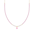 Miniatyrbillede 1 af 2: Collier - Athat - 18 Karat Guldplade - One Size - Turmalin - Kvinde Gult guld