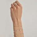 Miniatyrbillede 2 af 2: Armbånd - Luxenter - Liydat - Rodiumberørt - Metallegering - Zirkoniumoxid