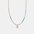 Miniatyrbillede 5 af 5: Collier Luxenter med blå krystal, 18k guld finish - Zorsi Blå