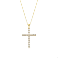 Miniatyrbillede 1 af 4: Collier - Luxenter - Buteo - Guld 18k - Glitrende zirkonium - 42 cm