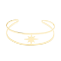 Miniatyrbillede 1 af 2: Armbånd - Luxenter - Ugri - 18 karat guld - Rustfrit stål - Diameter 59 mm Gul
