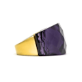 Miniatyrbillede 2 af 5: Ring - Luxenter - Fadino - 18 karat guld - Hydrotermisk kvarts onyx - Lilla lila 12