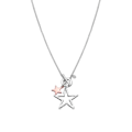 Miniatyrbillede 1 af 4: Collier - Luxenter - Makdo - Rhodium belagt - Længde 80 cm - Sølvfarvet