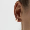 Pikkukuva 4 / 4: Korvakorut - Luxenter - Keltainen - Hopea 925 - Vaaleanpunainen helmia - Rodinipinnoitettu Rosa