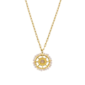 Miniatyrbillede 1 af 4: Collier - Luxenter - Yakde - Guld 18k - Zircon cubique - Længde 42 cm + 3 cm