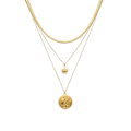Miniatyrbillede 1 af 2: Collier - Luxenter - Wiga - Rhodiumbelagt - Længde 42 cm - Boho stil