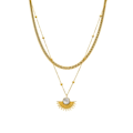 Pikkukuva 1 / 3: Collier - Luxenter - Sycu - Valkoinen simpukankuori - 18K keltakulta - Karabiinilukko