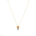 Miniatyrbillede 1 af 4: Collier - Luxenter - Bhaime - Argent 925 - Multicolore zircon - Guld 18k Flerfärgad