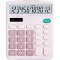 Miniatyrbillede 1 af 2: Lommeregner, 12-bit solcellebatteri, dobbelt strømstandardfunktion, elektronisk lommeregner (pink)/NC/