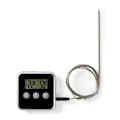 Miniatyrbillede 2 af 2: Kødtermometer | Alarm / Timer | LCD-skærm | 0 - 250 °C | Sølv / Sort_NN