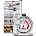 Miniatyrbild 1 av 2: /Hc/ Kylskåpstermometer i rostfritt stål Frystermometer Frys Termometer Termometer