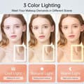 Miniatyrbild 2 av 5: Rechargeable Makeup Mirror with Lighting, 3 Color Modes, Dimmable Touch Screen