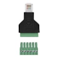 Pikkukuva 3 / 3: 1. Ethernet RJ12 6P6C Uros - 6-nastainen ruuviliitinadapteri