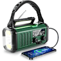 Pikkukuva 1 / 3: Hätäveivattava radio, 10000mAh akku - NOAA/AM/FM sääradio - LED-taskulamppu ja lukuvalo - SOS-hälytys - Xin