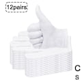 Pikkukuva 1 / 5: 12 paria valkoisia puuvillakäsineitä puutarhanhoitoon, kuiville käsille, naisille, minulle whiteC S12pcs