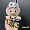 Miniatyrbild 1 av 7: /NC/Labubu Kläder Klänning Labubu Märkeskläder Outfit 17cm Plyschdocka Liten Doft Vind Rem Klänningsset Labubu Kläder 16